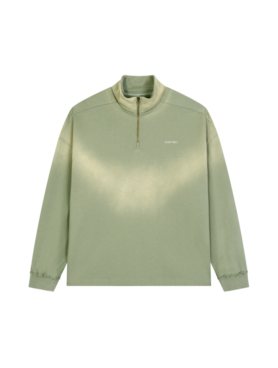 VINTAGE MATCHA QUARTER ZIP